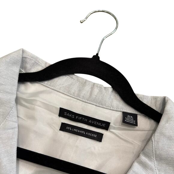 SAKS FIFTH AVENUE Notch Lapel Linen Blend Sportscoat Size XXL | SAME DAY SHIP - Picture 4 of 5